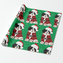 Papel De Regalo Berenés Mountain Dog Santa Paws
