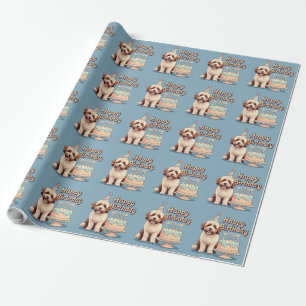 Papel De Regalo Bernedoodle Dog Colorful
