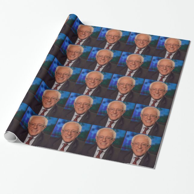 Papel De Regalo Bernie Sanders (Desenrollado)
