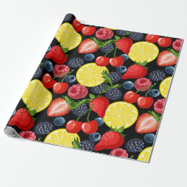 Papel De Regalo Berries y Citrus Delight