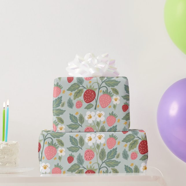 Papel De Regalo berry first strawberry (Regalos de fiesta)