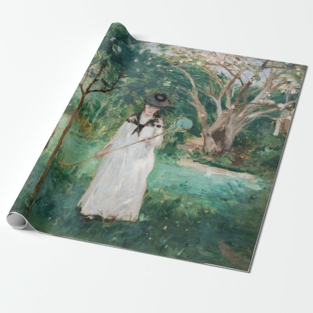 Papel De Regalo Berthe Morisot - La caza de mariposas (Desenrollado)