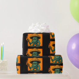 Papel De Regalo Bestia de la antorcha y el hongo del templete