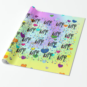 Papel De Regalo bff ~ corazones