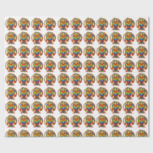 Papel De Regalo bherunda bird (Superficie plana)