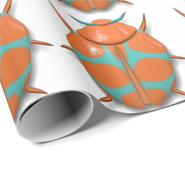 Papel De Regalo Bicho de insectos lindo (Esquina del rollo)