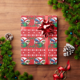 Papel De Regalo Bicho de liga y gatos   Gráfico de vacaciones