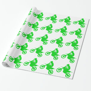 Papel De Regalo BICI de la SUCIEDAD (verde)