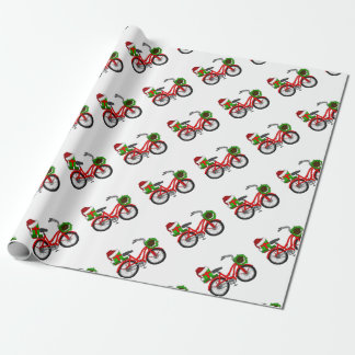Papel De Regalo bici de Navidad