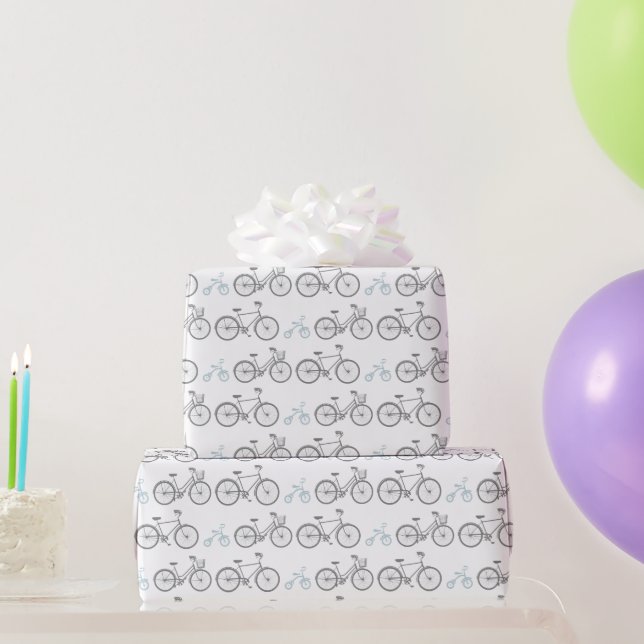 Papel De Regalo Bicicleta azul (Regalos de fiesta)