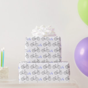 Papel De Regalo Bicicleta azul Periwinkle