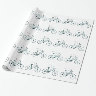 Papel De Regalo Bicicleta de libertad con diseño de mariposas