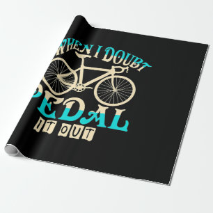Papel De Regalo Bicicleta de montaña cuando dudo de pedalearla
