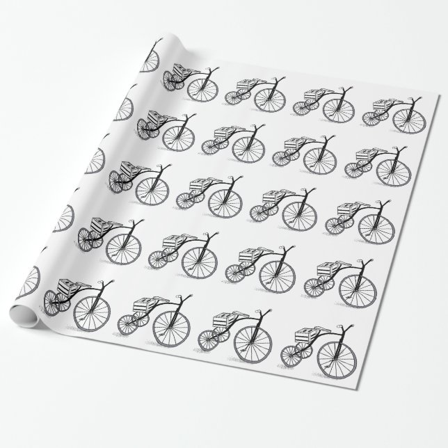 Papel De Regalo Bicicleta en 3 ruedas (Desenrollado)
