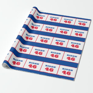 Papel De Regalo Biden 46 estilo colegiado
