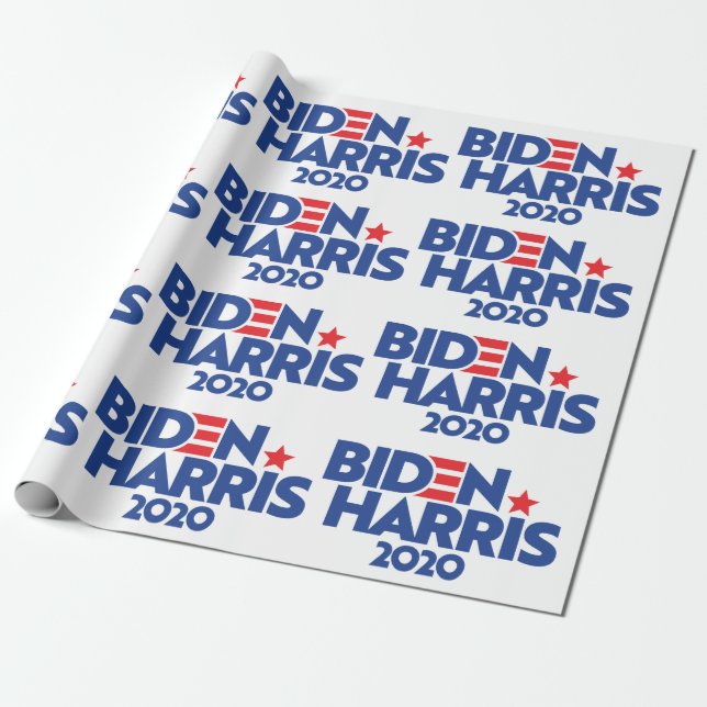 Papel De Regalo Biden Harris 2020 (Desenrollado)