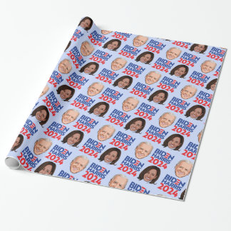Papel De Regalo Biden Harris 2024 Cumpleaños