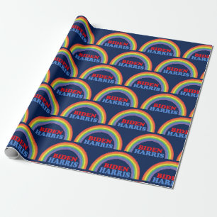 Papel De Regalo Biden Harris Rainbow Cute demócrata político