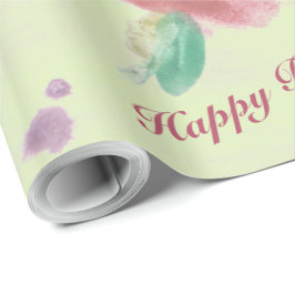 Papel De Regalo Bienvenida a evento con flores para damas