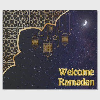 Papel De Regalo Bienvenido Ramadán: Diseño Islámico
