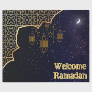 Papel De Regalo Bienvenido Ramadán: Diseño Islámico