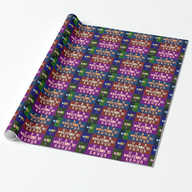 Papel De Regalo Bienvenidos a Hakuna Matata en Kenia.png (Desenrollado)