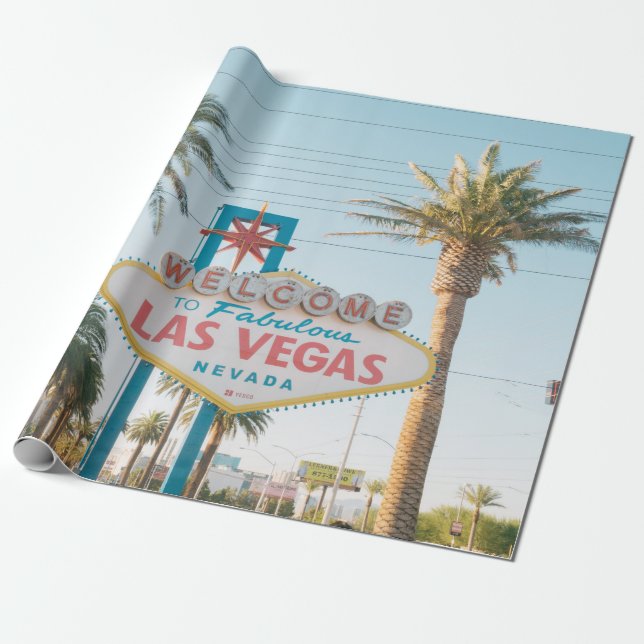 PAPEL DE REGALO BIENVENIDOS A LAS VEGAS (Desenrollado)
