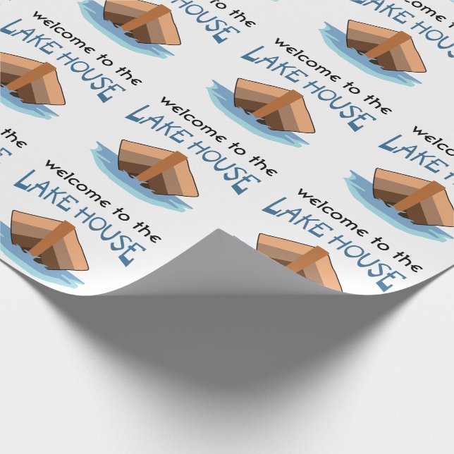 Papel De Regalo Bienvenidos al Lake House (Esquina)