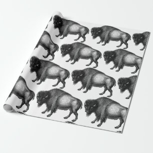 Papel De Regalo Big Bison Buffalo Thunder_Cove