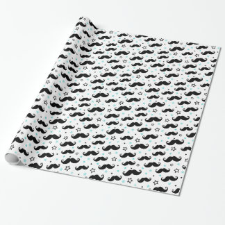 Papel De Regalo Bigote negro del manillar y hombre de las