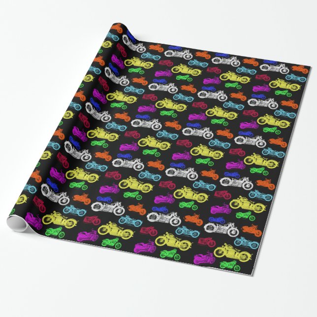 Papel De Regalo Bikezzz (Desenrollado)