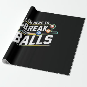 Papel De Regalo Billiards Snooker Está Aquí Para Romper Tus Bolas