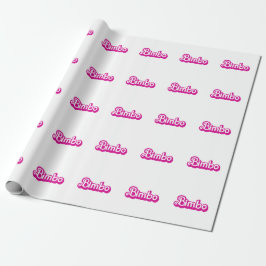 Papel De Regalo Bimbo personalizable