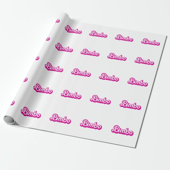 Papel De Regalo Bimbo personalizable (Desenrollado)