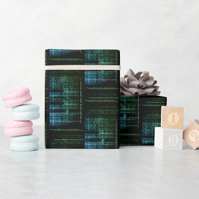 Papel de regalo Binary Bliss Tech (Baby Shower)