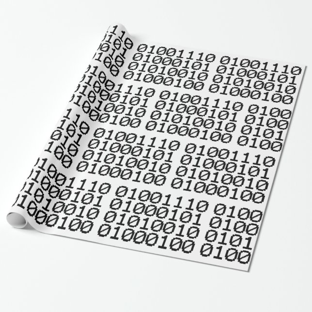 PAPEL DE REGALO BINARY NERD (Desenrollado)