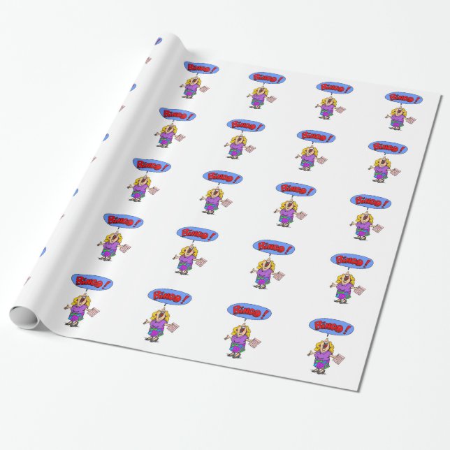 Papel De Regalo Bingo (Desenrollado)