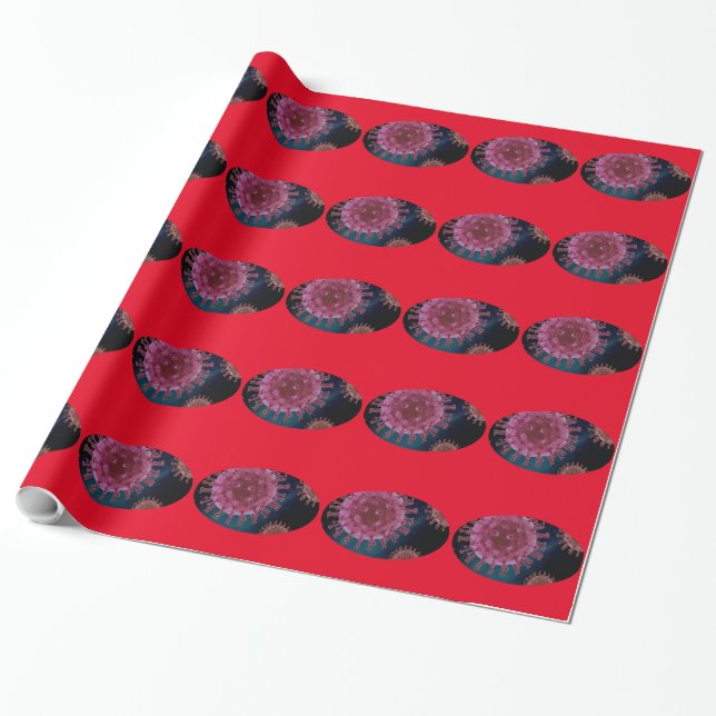 Papel De Regalo Biología del virus Covid (Desenrollado)