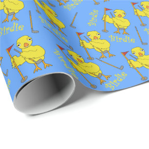 Papel De Regalo Birdie Golfing Chick