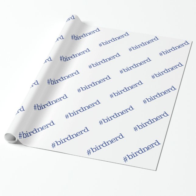 Papel De Regalo #birdnerd (Desenrollado)