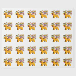 Papel De Regalo Birthday Dog Love Party Illustration