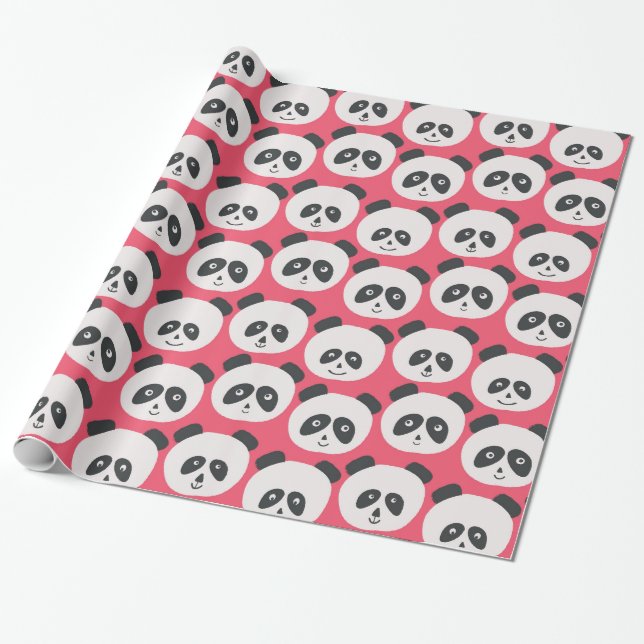 Papel De Regalo Birthday Panda (Desenrollado)