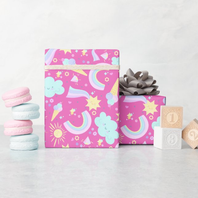 Papel De Regalo Birthday Wrapping Paper. (Baby Shower)