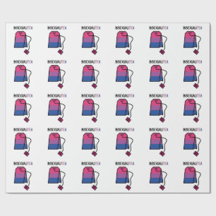 Papel De Regalo BisexualiTEA Bi Orgullo Bandera Té Bisexual