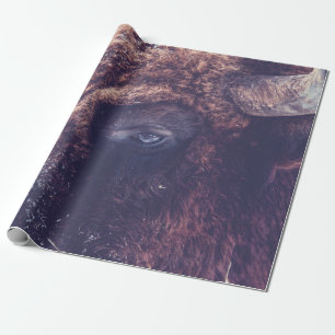 PAPEL DE REGALO BISON EN EL INVIERNO