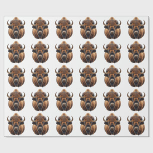 Papel De Regalo Bisonte / Búfalo