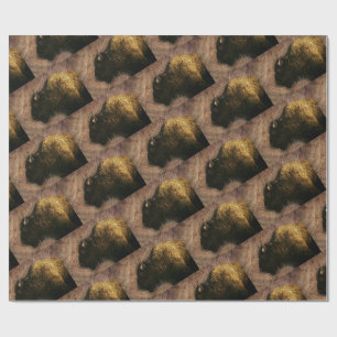 Papel De Regalo Bisonte de Bosque Búfalo