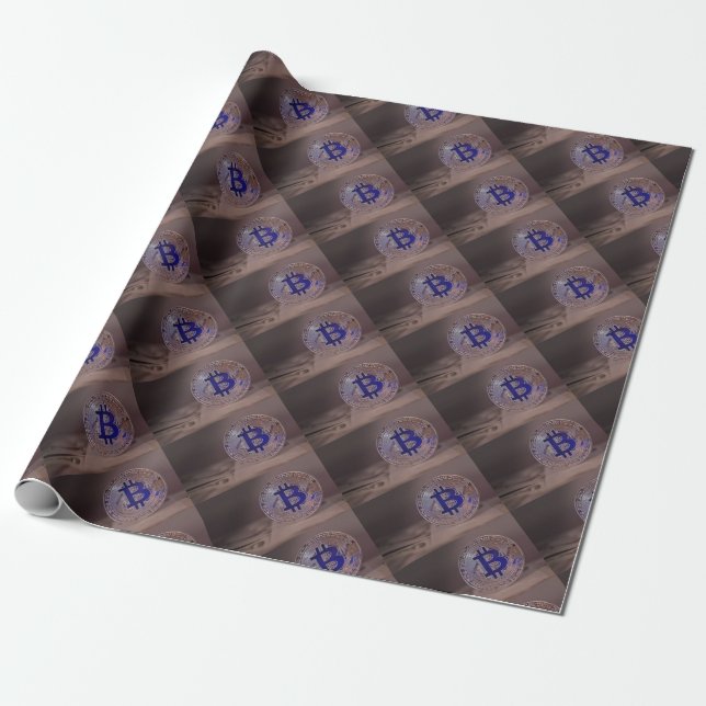 Papel De Regalo Bitcoin 8 (Desenrollado)