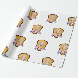 Papel De Regalo Bite Me Badger Skull