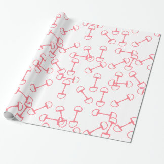 Papel De Regalo Bits de caballos rosados